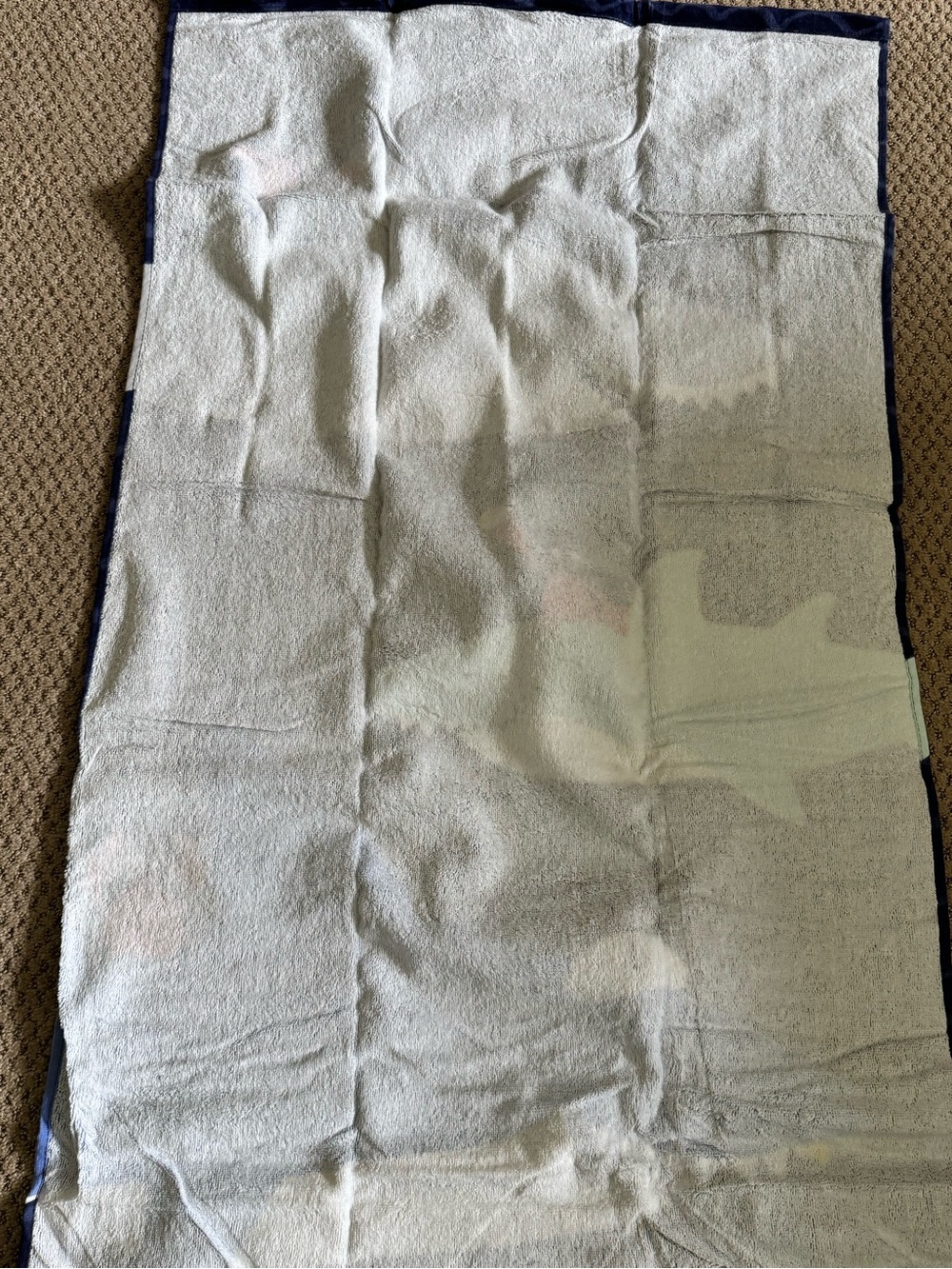 Pottery Barn Kids Light Gray Shark Bath Towel - Picture 5 of 5